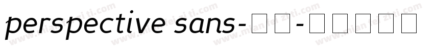 perspective sans-粗体字体转换